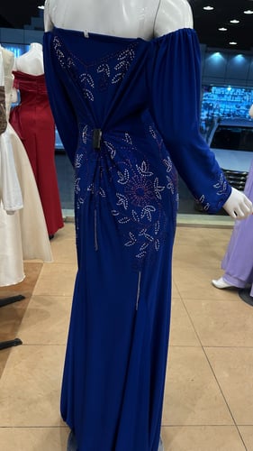 فستان نيلي كرستال بلولو