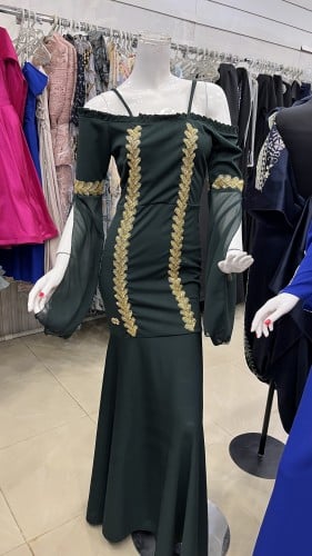 فستان سهره اخضر