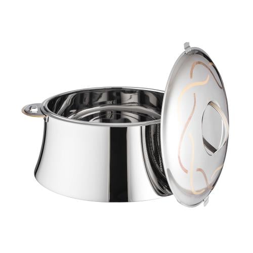 حافظة استيل هندي سيرين مزخرف سعة 5 لتر