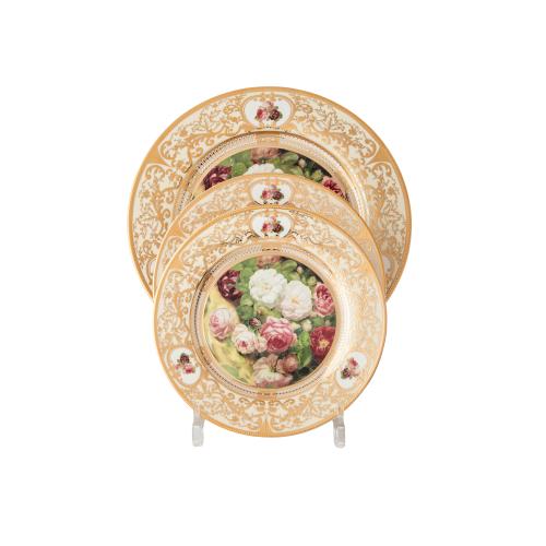 طقم سفرة بورسلان فاخر 107 قطعة