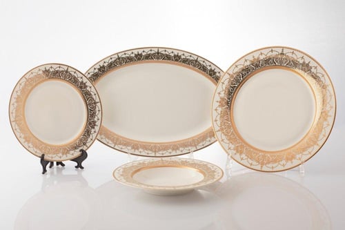 طقم سفرة فاخر 107 قطعة