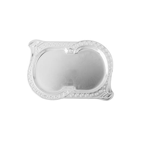 صينية تقديم معدن فضي 36/25 سم