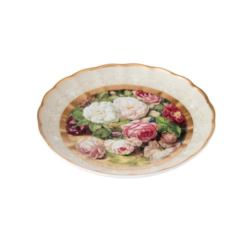 صحن فواكه بورسلان فاخر ديزاين ورد