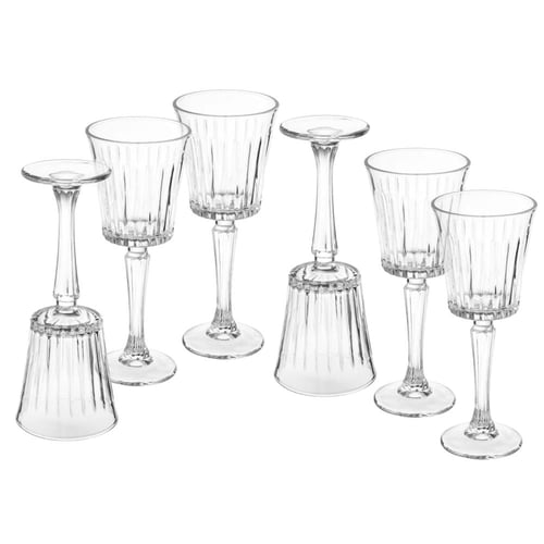 طقم كاسات عصير مودرن من الزجاج 240 مل 6 قطع