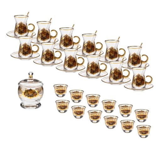 طقم شاي وقهوة 50 قطعة تركي