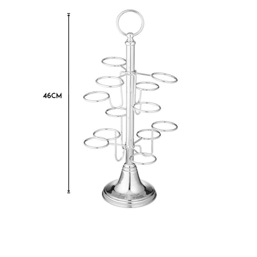 حمالة فناجين قهوة فضي 12 خانة