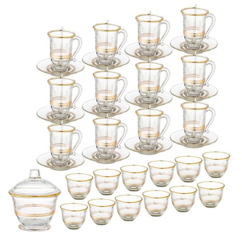 طقم ضيافة مكون من 76 قطعة نقشة فرساتشي 12 شخص قطعة