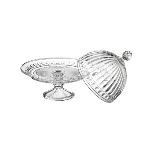 حامل كيك بغطاء من الاكريلك