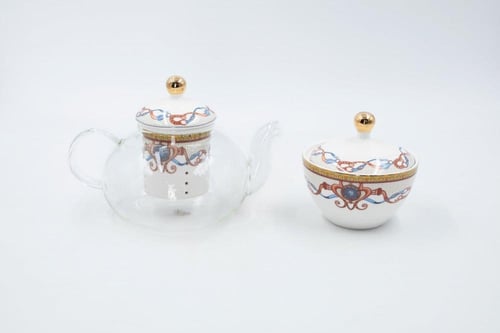 طقم قهوة وشاي مكون من 55 قطعة