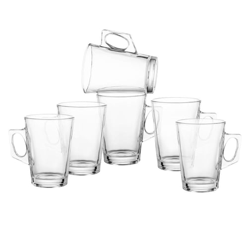 طقم فناجين شاي زجاج 12 قطعة 145 مل