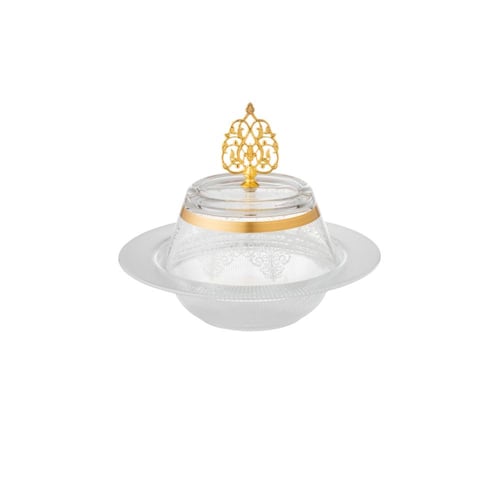 طقم تمريات بيبلوس من الزجاج المزخرف 4 قطع