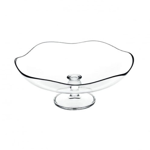 صحن تقديم حلويات توسكانا زجاج تركي مقاس 30 سم بتصم...