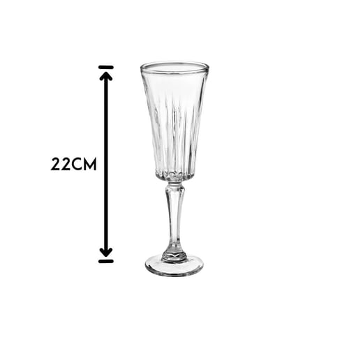 طقم كاسات عصير زجاج 240 مل 6 قطع