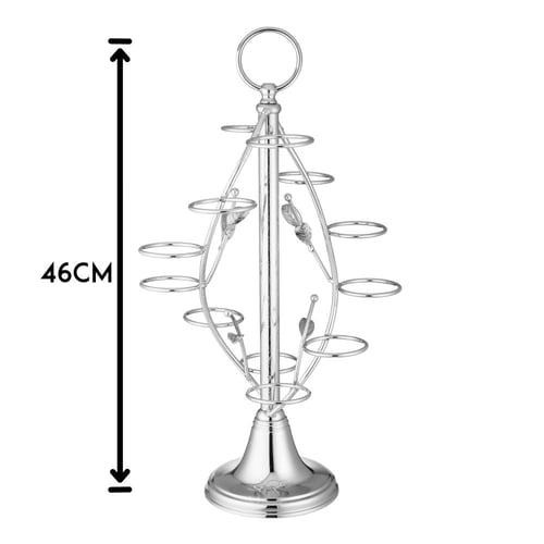 حمالة فناجين قهوة فضي 12 خانة