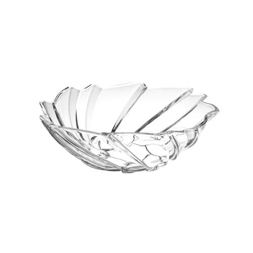 صحن تقديم الفواكه والحلويات زجاج شكل ورقة 10 × 30...