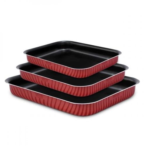 طقم صواني فرن مستطيل نيوفلون 3 قطع