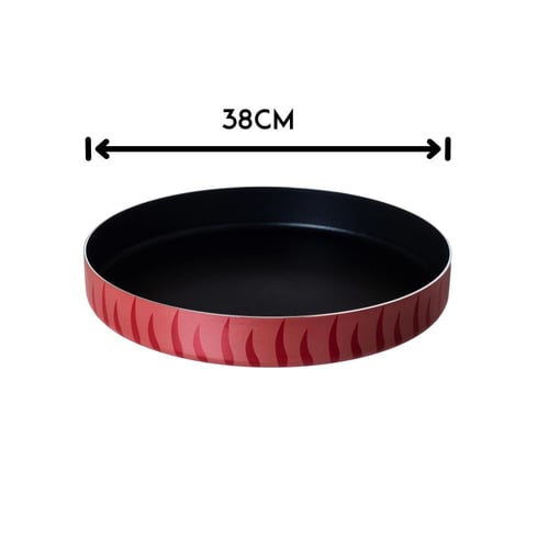 صينية فرن دائرية بطبقة مانعة للالتصاق 38 سم