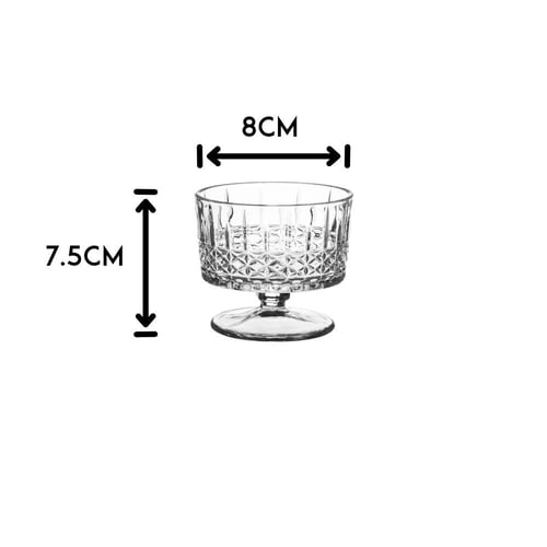 زبادي ايس كريم وسلطات الفواكه زجاج مربعات 6 قطعة ب...