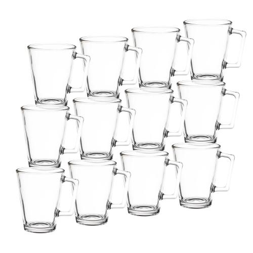 طقم كاسات شاي زجاج سادة 200 مل 12 قطعة