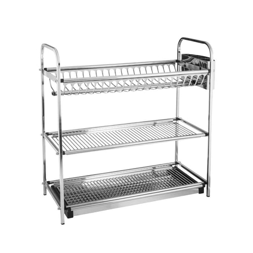 استاند من المعدن لتنشيف الصحون والكاسات 3 دور