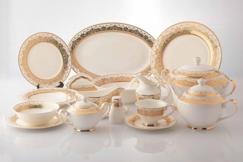 طقم سفرة فاخر 107 قطعة