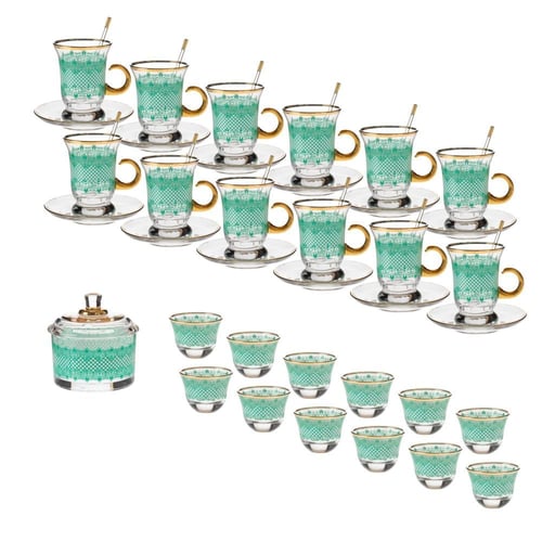 طقم قهوة وشاي 50 قطعة تركي