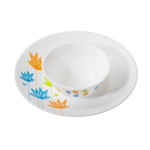 طقم سفرة اركوبال 46 قطعة نقشة زهور لطيفة 6 اشخاص