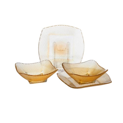 طقم زبادي وصحون حلا زجاج 12 قطعة تركي