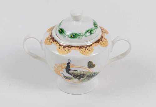 طقم سفرة بورسلان 107 قطعة طاووس