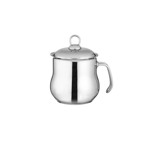 قدر حليب استيل تركي 18/10 مقاس 1.5 لتر