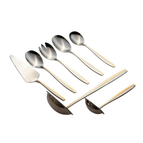 شنطة ملاعق 72 قطعة فضي وذهبي