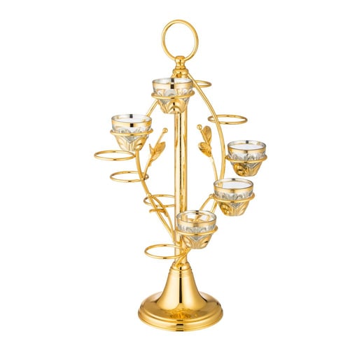 حمالة فناجين قهوة ذهبي 12 خانة