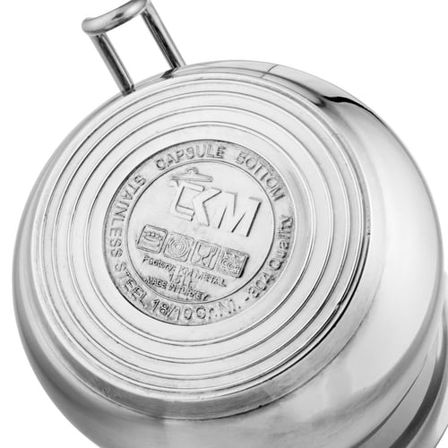 قدر حليب استيل تركي 18/10 مقاس 1.5 لتر