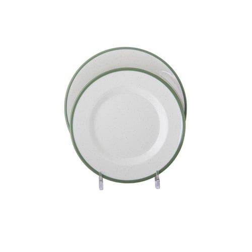 طقم سفرة ميلامين زيتي 57 قطعة 6 اشخاص