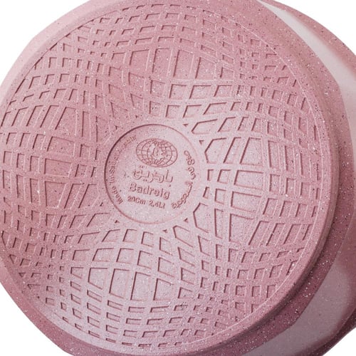 طقم قدور جرانيت جويل 9 قطع وردي