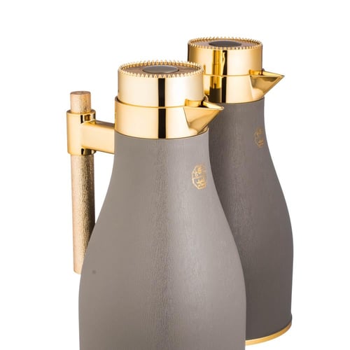 السيف طقم ترامس ادوان رمادي ذهبي 1+1 ليتر