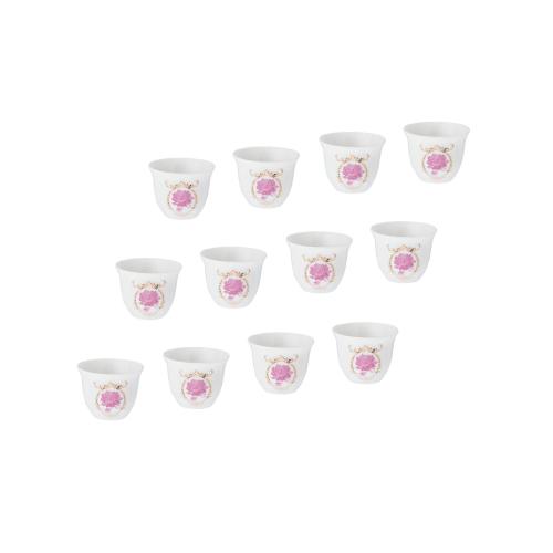 طقم فناجين قهوة سعودية روز بينك