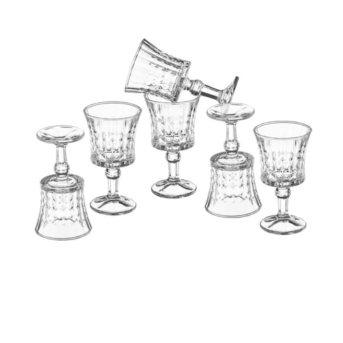 طقم كاسات عصير ميني 60 مل 6 قطع