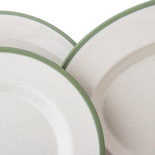 طقم سفرة ميلامين زيتي 57 قطعة 6 اشخاص