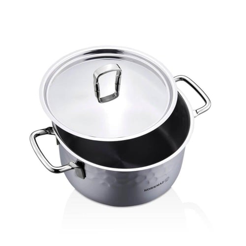 كوركماز طقم قدور استيل محجر تركي 8 قطعة