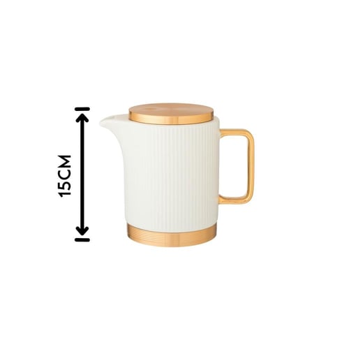 طقم فناجين شاي فاخر من البورسلان مع براد وصينية 14...