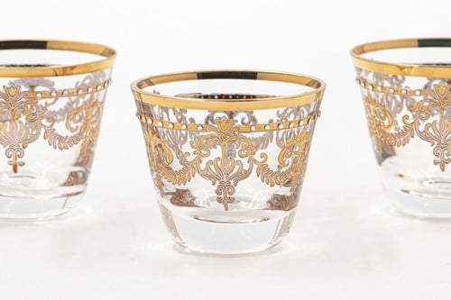 فناجين قهوة كريستال مجموعة الياسمين 12 قطعة