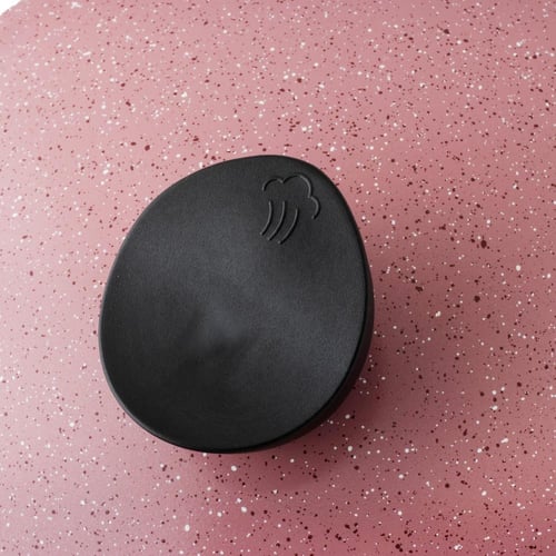 طقم قدور جرانيت جويل 9 قطع وردي