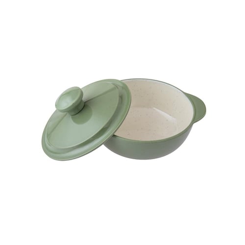 طقم سفرة ميلامين زيتي 57 قطعة 6 اشخاص