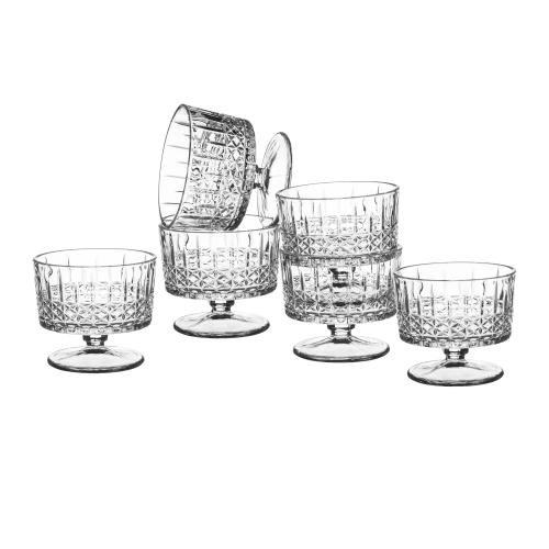 زبادي ايس كريم وسلطات الفواكه زجاج مربعات 6 قطعة ب...