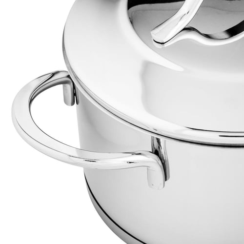 طقم قدور دانية استيل تركي 18/10 استيل لماع 9 قطعة