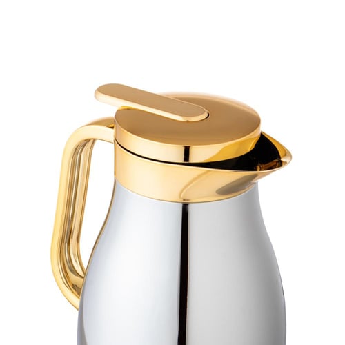 ترمس من شركة ALFI العالمية كروم وذهبي 1 لتر
