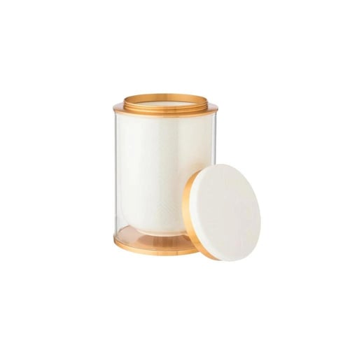 طقم علب فاخر من الزجاج والسيراميك للأبازير 4 قطع ا...