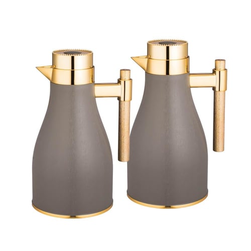 السيف طقم ترامس ادوان رمادي ذهبي 1+1 ليتر