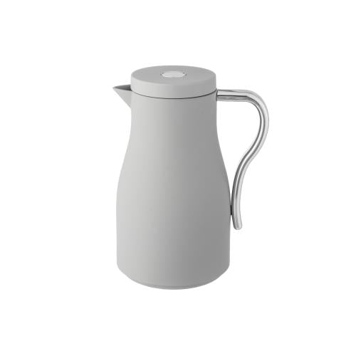 ترمس شاي وقهوة بروز 1 لتر رمادي بيد فضي